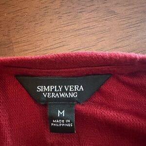 Simply Vera Vera Wang Burgundy Knit Top